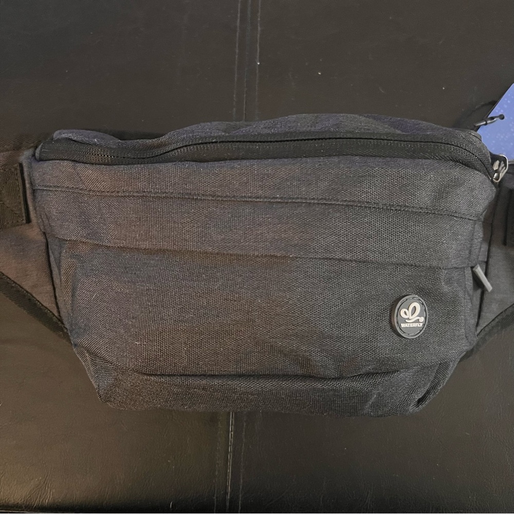 3/$18 PROMO - Waterfly Unisex Utility Waist Bag - Charcoal Gray